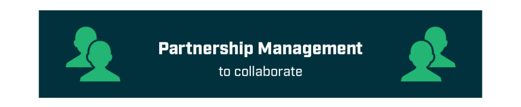 Partnership management to collaborate